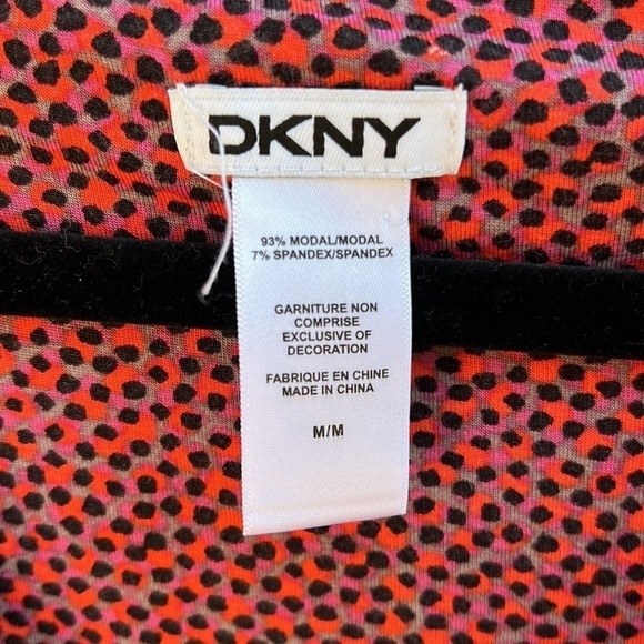 DKNY Button Front V-Neck Sleepshirt Sz M - Picture 6 of 9